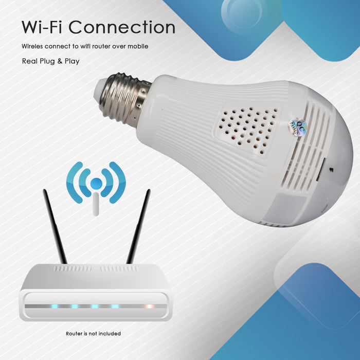 360 Degree LED Light 960P CCTV - gadgets hollow