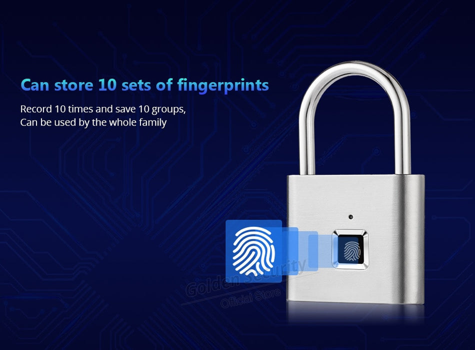 Keyless Fingerprint Smart Padlock - gadgets hollow