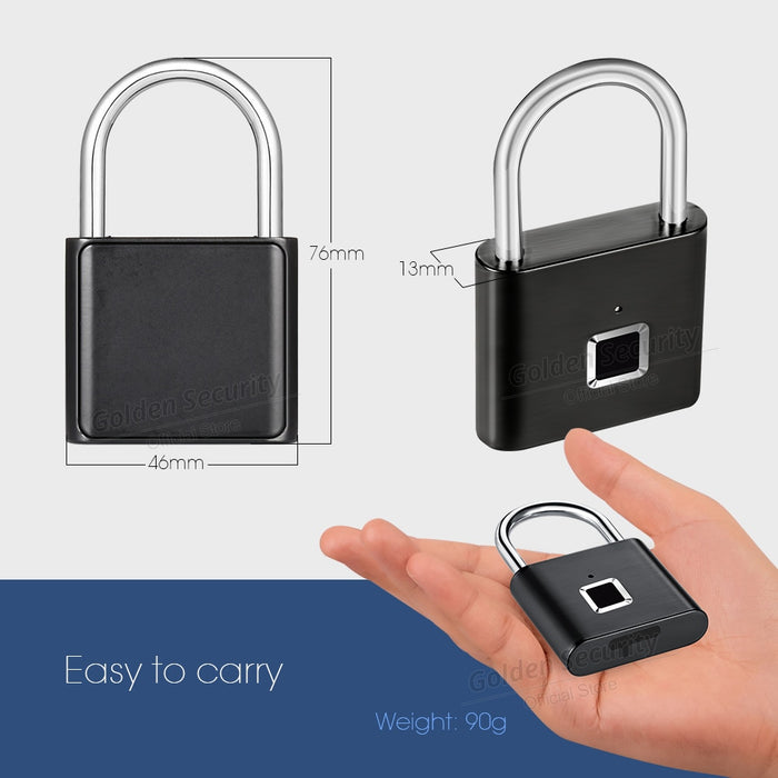 Keyless Fingerprint Smart Padlock - gadgets hollow